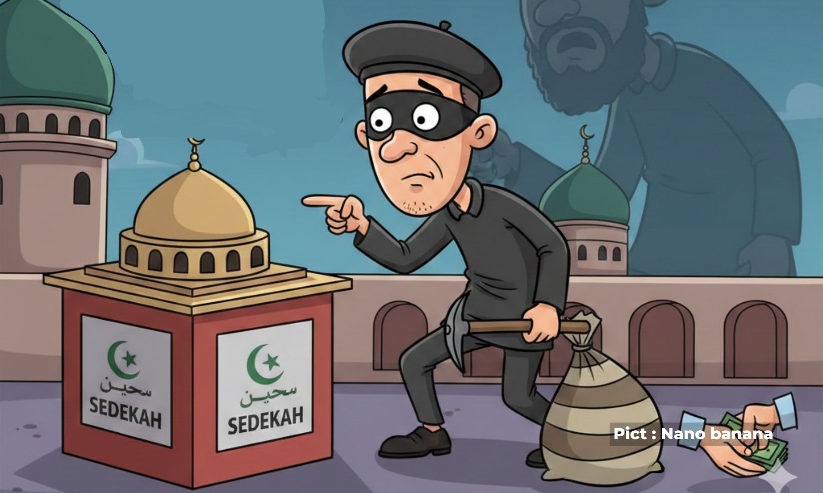 pagi-buta-beraksi-pencuri-kotak-amal-di-masjid-wilayah-bangetayu-kepergok-warga-kini-diamankan-pihak-kepolisian