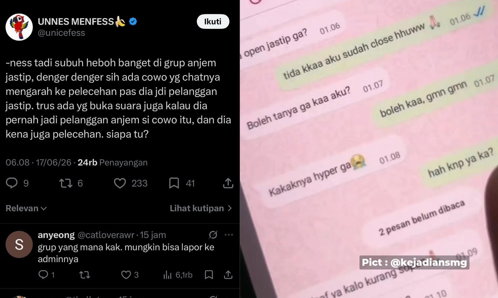 pria-terduga-pelaku-pelecehan-via-wa-digeruduk-massa-di-unnes-semarang